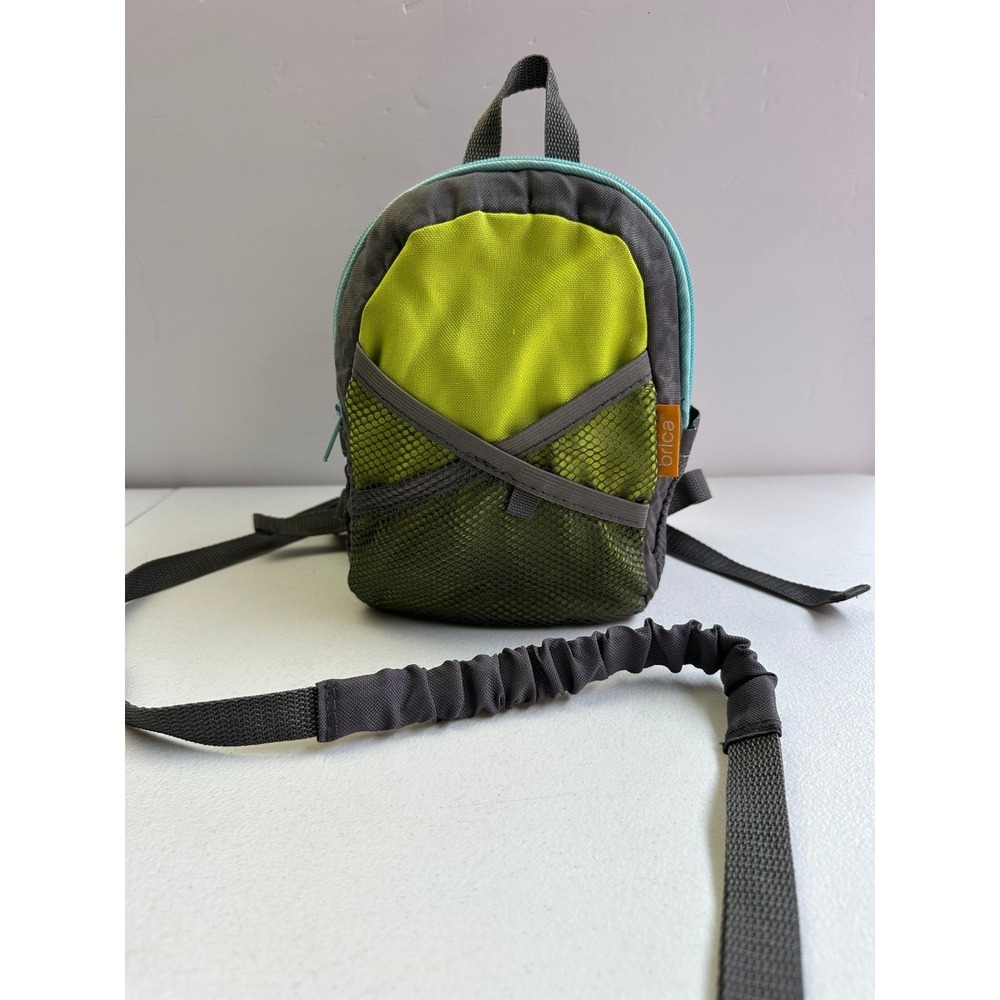 Munchkin Brica By-My-Side Toddler Backpack &‎ Safety Harness (Blue/Green/Gray)